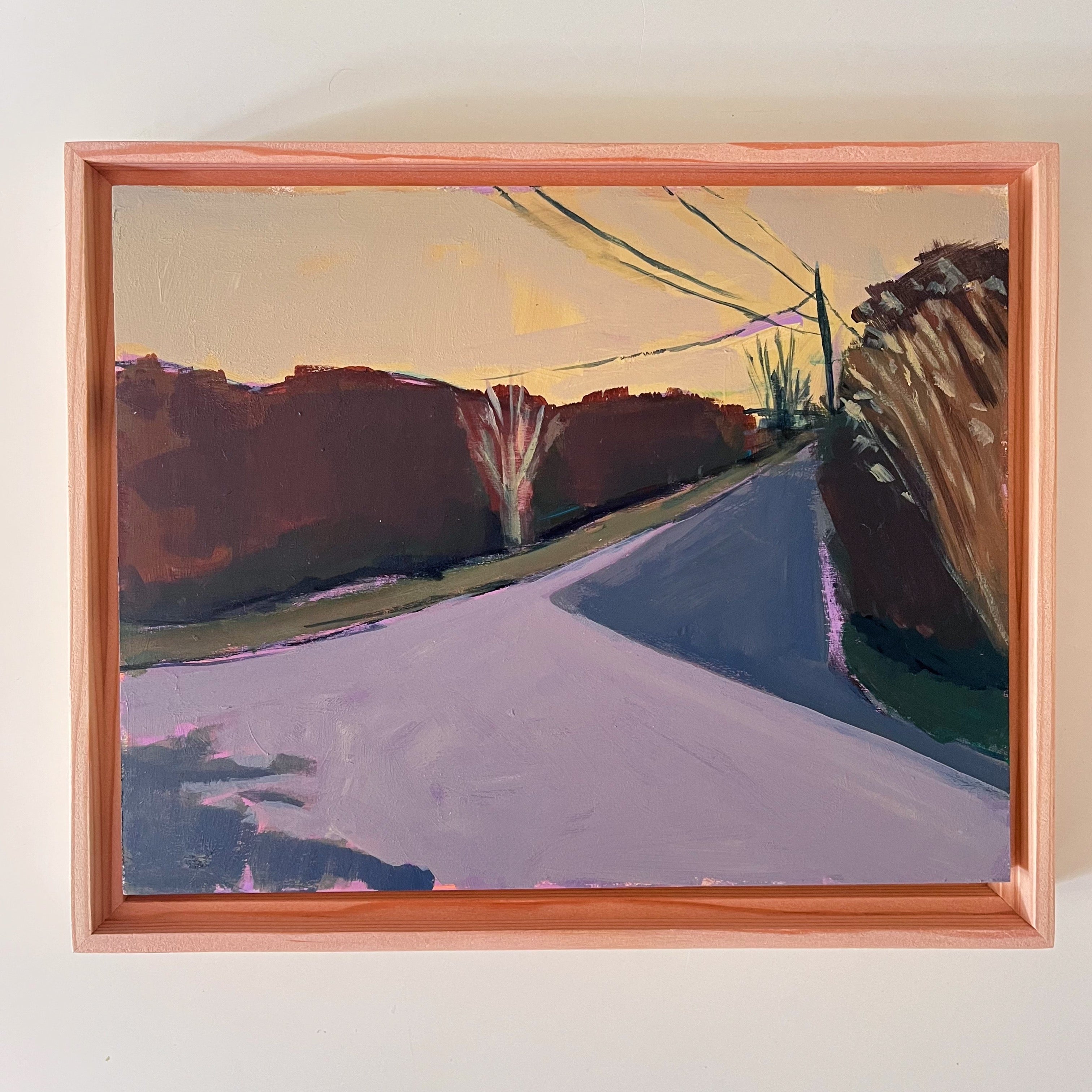 Corner, original landscape painting by Maggie Stickney