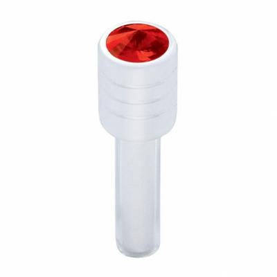 Chrome Door Lock Knob With 7/16” Crystal (2pc)