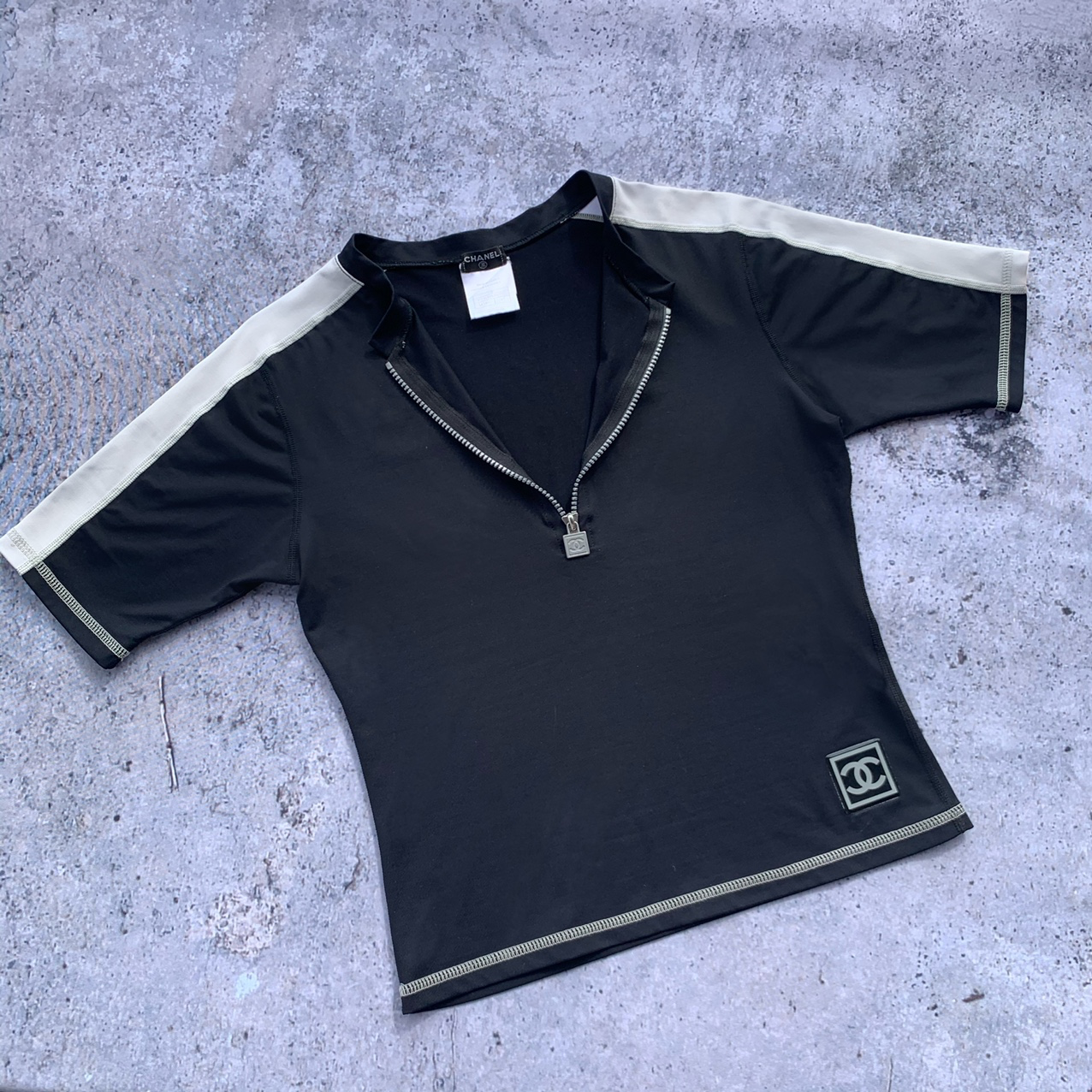 Chanel Vintage Logo Athletic Surf Top