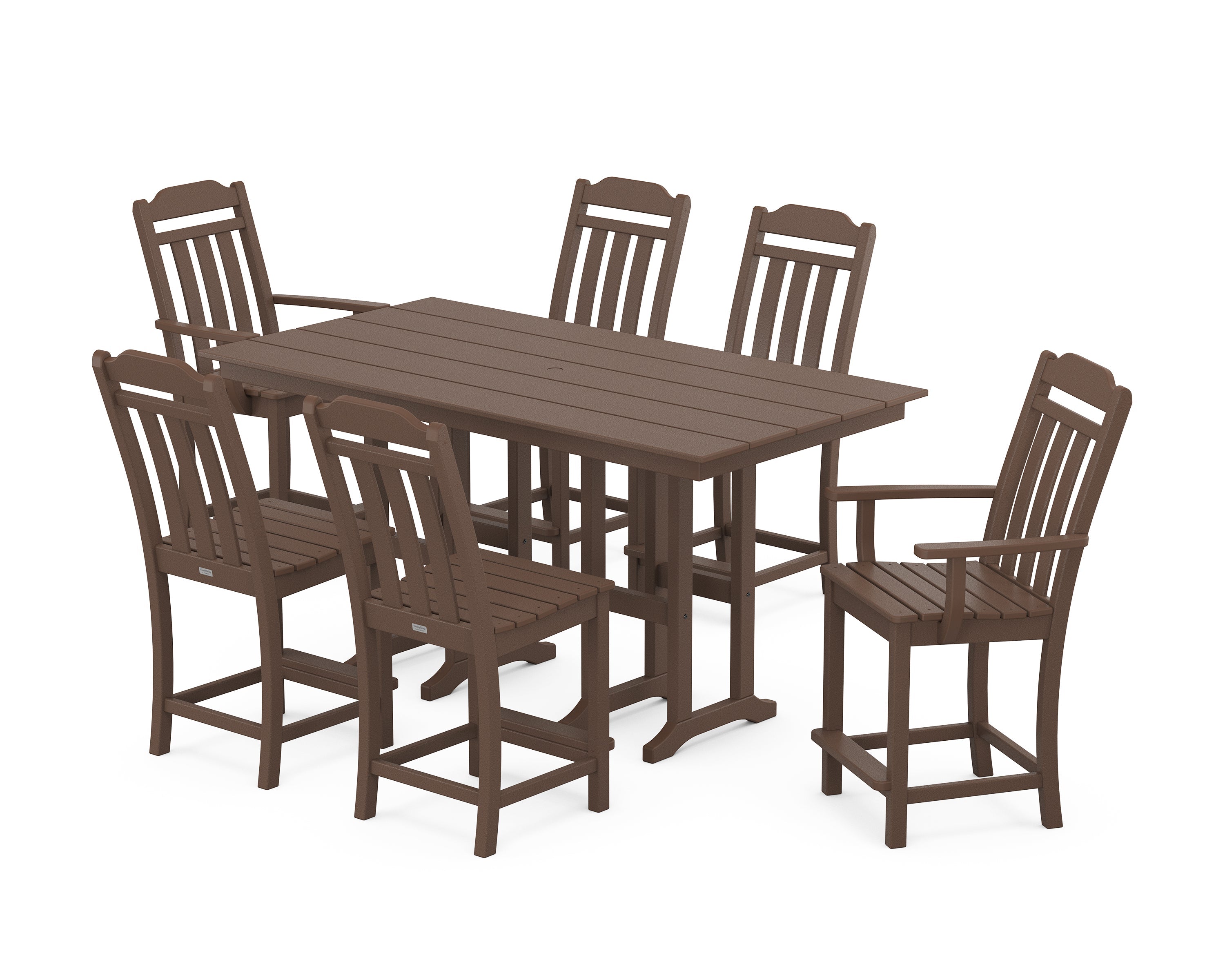 Country Living by POLYWOOD 7-Piece Farmhouse Counter Set