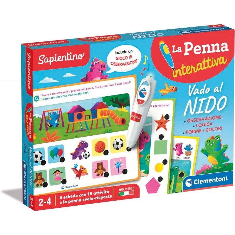 clementoni sapientino penna interattiva vado al nido ean 8005125164578