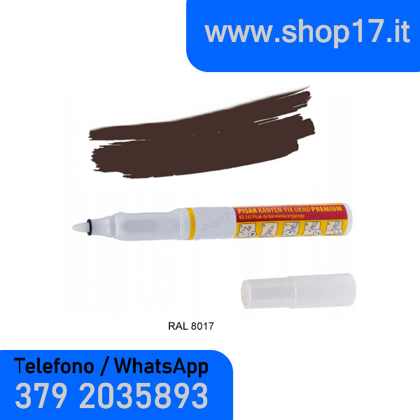 Pennarello Ritocco per PVC - Kanten Fix Okno PREMIUM - marrone RAL 8017