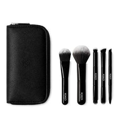 Kiko Milano Travel Brush Set with Pouch and 5 Professional Brushes - Maison des fragrances