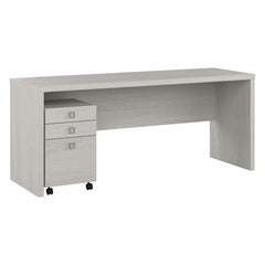 Echo 72W Computer Desk with Drawers Engineered Wood