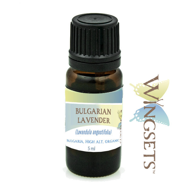 Bulgarian lavender essential oil, organic, steam distilled from the organic flowers, Bulgaria, undiluted, unadulterated, pure and natural, aromatherapeutic, GC/MS tested essential oils, Clinical aromatherapist, Wingsets Aromatherapy and Botanicals