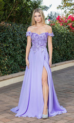 prom hairstyles for off shoulder dress Corset-Back Long Prom Dress with Beads