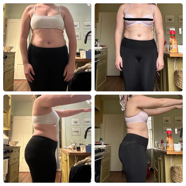 One month before and after. 10lbs down! : r/Semaglutide