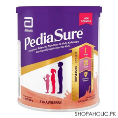 pediasure triplesure system, strawberry flavour, 400g main image