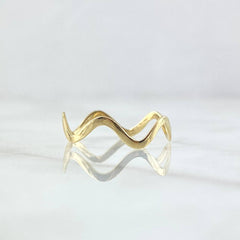 Anillo Zig-Zag 0.85 g / T5 1/2 Oro Amarillo 18K