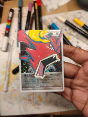 OC) Pokemon drawings. Here are some card drawings I made w/ acrylic paint and wanted to share. : r/customtradingcard