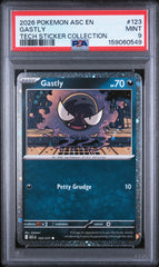 2026 Pokemon Asc En-ascended Heroes 123 Gastly Tech Sticker Collection PSA 9 Graded Card