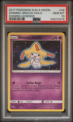 2017 Pokemon Sun & Moon Shining Legends 42 Shining Jirachi-holo PSA 10 Graded Card