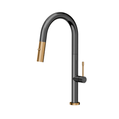 Quadron Felicity kitchen tap, Mix&Match Anthracite & Copper - Olif