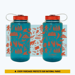 Pacific Northwest Patterns Nalgene Water Bottle - US Park Pass