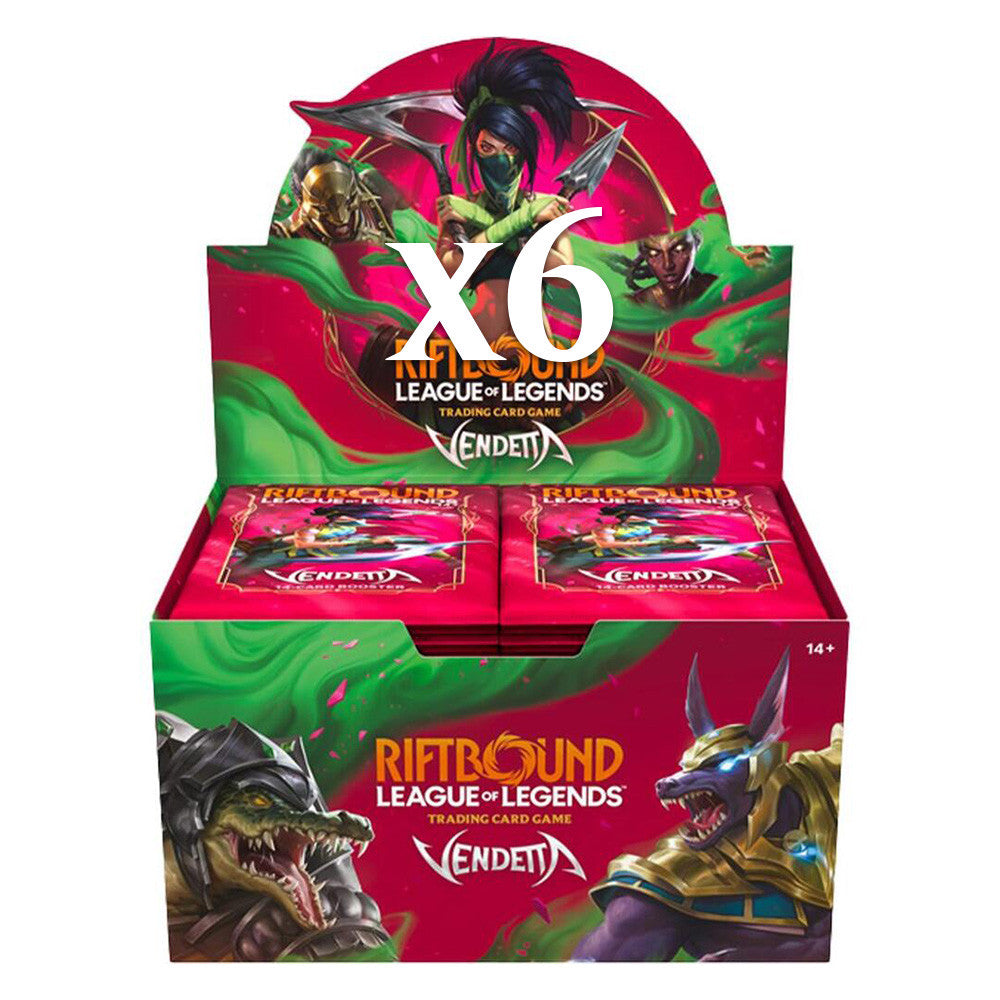Riftbound: League of Legends TCG - Vendetta Booster Case (6 Boxes)