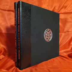 BOOK FOUR Part 1 : MYSTICISM & Part 2 : MAGICK by Aleister Crowley and Mary D’Este Sturges (Soror Virakam) - 2 Volume Limited Edition Hardcover (Hell Fire Club Books) Quarter Bound in Leather and Cloth