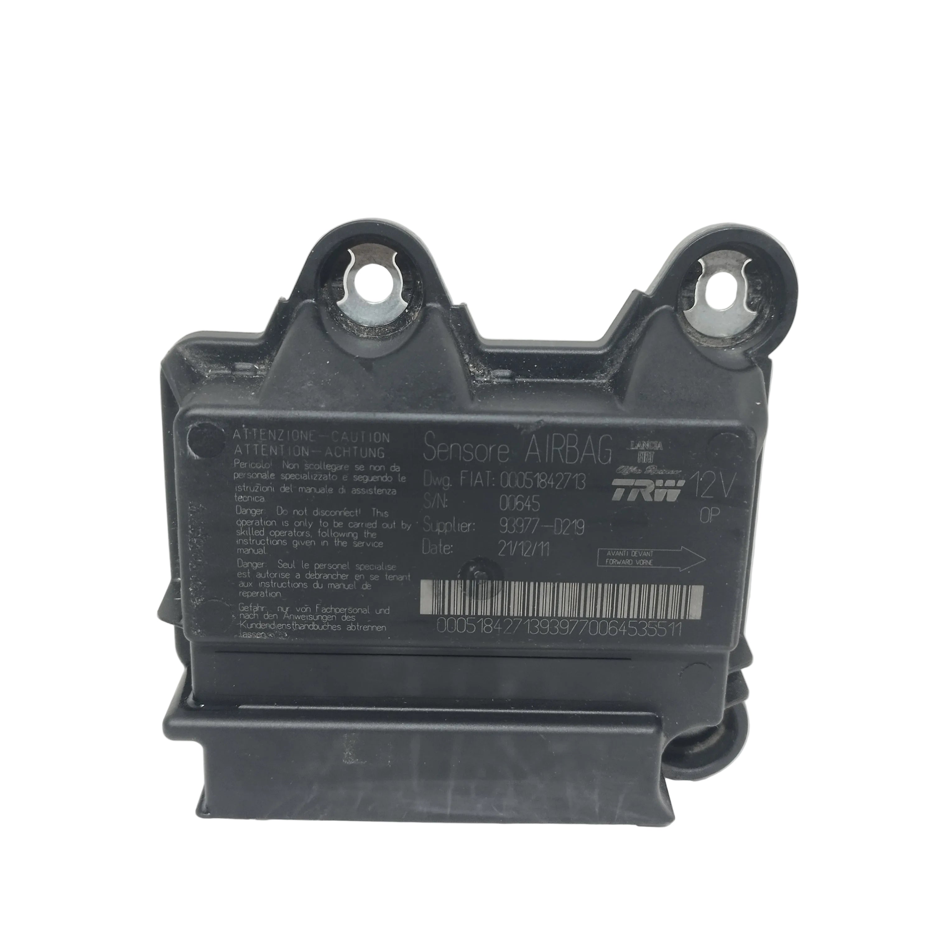 Centralina airbag Fiat New Panda 2012-2024 cod: 00051842713 ecoAC16129