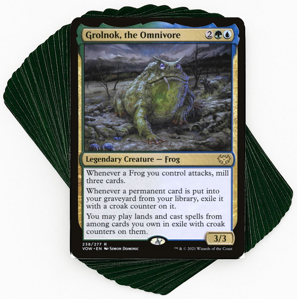 ***Custom Commander Deck*** Grolnok, the Omnivore - Frogs
