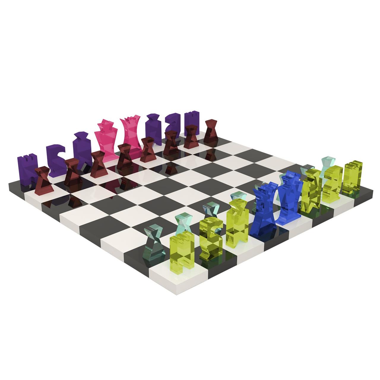 MEHRFARBIGE SCHACH- UND DAMESPIELE ART. 3376501 VESTA