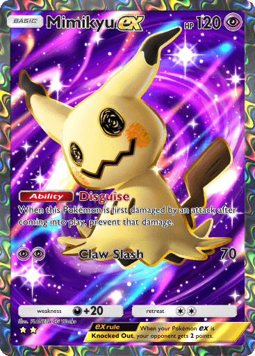 Mimikyu ex CG Full Art Card - Fantastical Parade