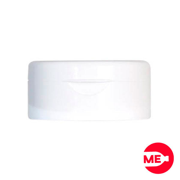 Tapa Plástica Flip Top Snap Talquera Lisa PP Blanco Boca 40 mm (1)