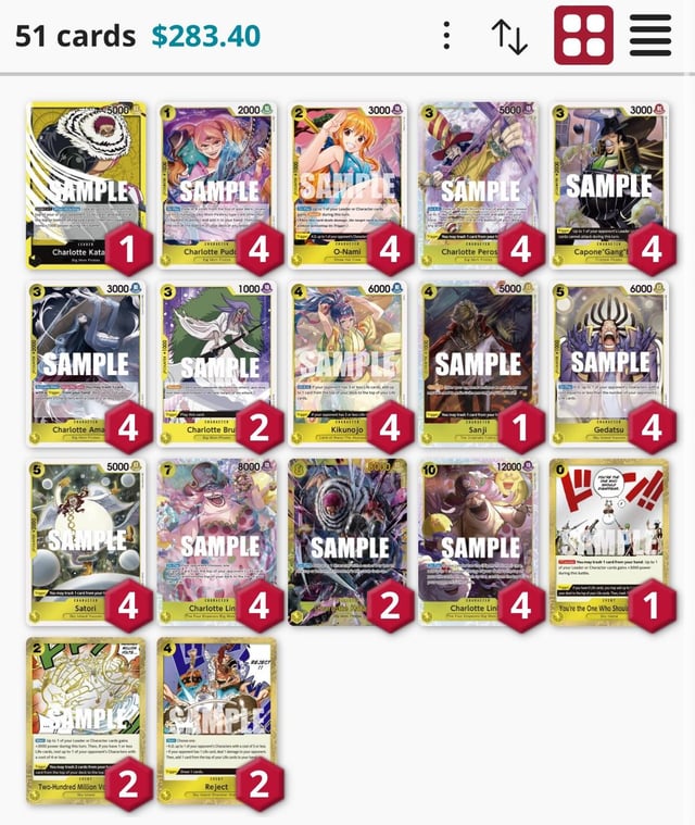 The price of entry : r/OnePieceTCG
