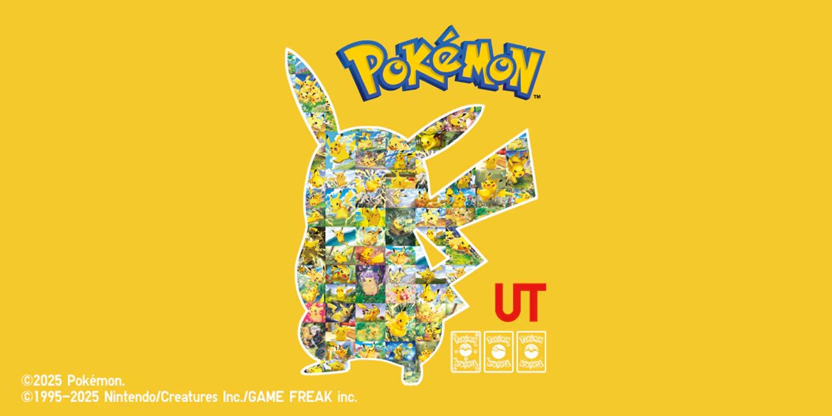 UNIQLO" x "Pokémon TCG" and "Pokémon TCG Pocket" UT Collection to Be Released on August 11! A Special Issue of UTmagazine Will Also Be Distributed at UNIQLO Stores