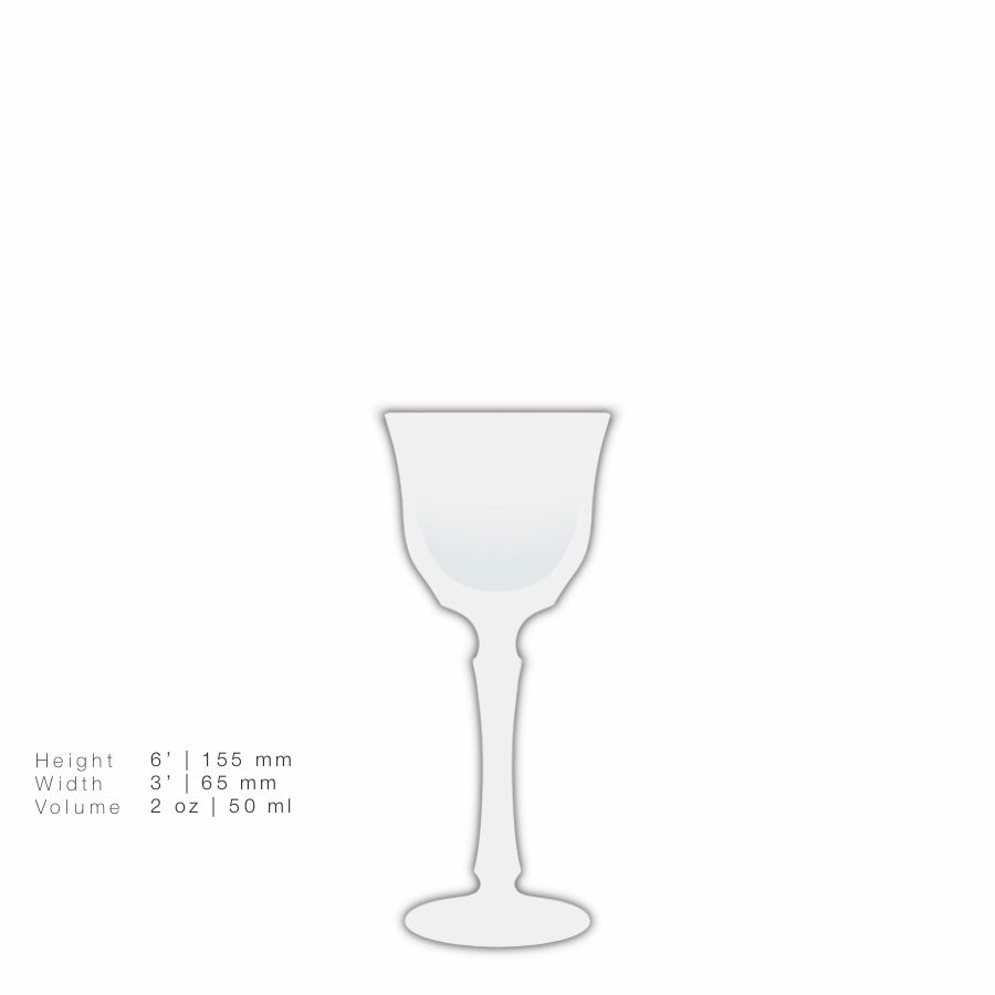 Ruby Cordial Glass | Hock | Saint Tropez