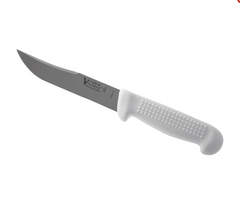 Victory Outdoor Knife 15cm One Knife WH Handle with carbon steel blade and white handle, ideal for outdoor use.