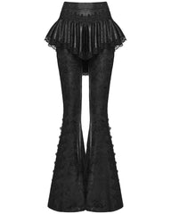 WK-731XCF Womens Baroque Gothic Skirted & Flared Leggings