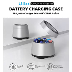 XTAR L8 Box Charging Station & Storage for AA & AAA Battery
