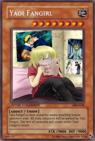 Yaoi fangirl Yugioh card by TorpidTiger on DeviantArt