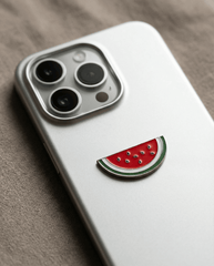 Watermelon sticker free Palestine phone sticker metal 3D enamel – solidarity symbol Zaytoon