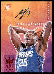 Mfiondu Kabengele Rookie 2019-20 Court Kings Fresh Paint Autographs Ruby #30  Image 1
