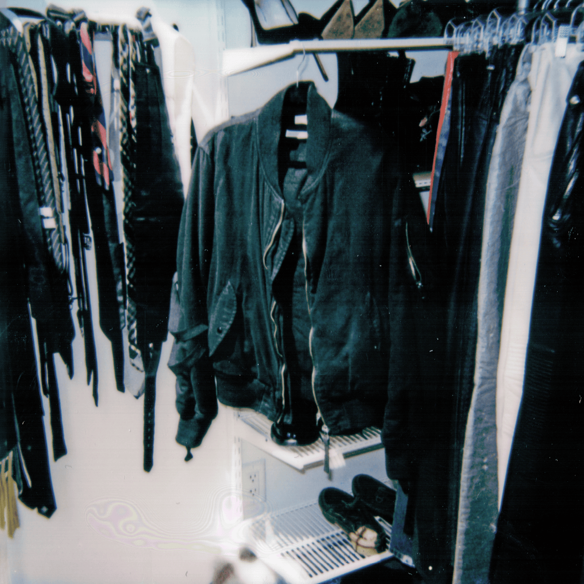 Helmut Lang Autumn / Winter 2003 Bondage Black Wool Bomber Jacket