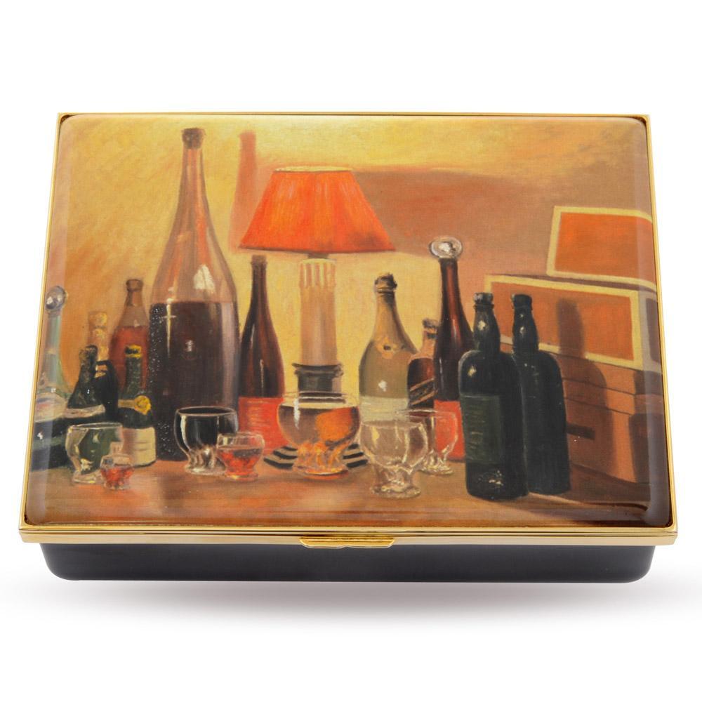 Sir Winston Churchill 'Bottlescape' Enamel Box