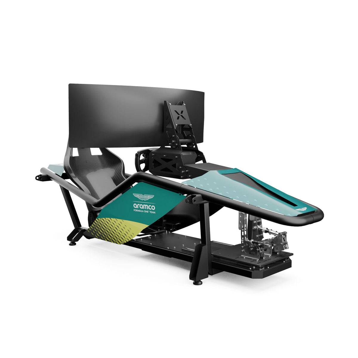 Aston Martin Aramco F1 Team X Lite static simulator compact racing cockpit immersive driving experience