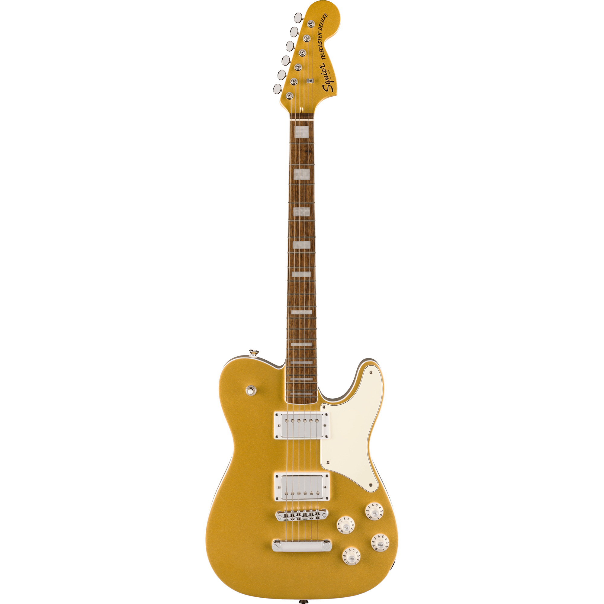 Squier 037-7025-578 LTD Paranormal Troublemaker Tele Deluxe, Aztec Gold-Easy Music Center
