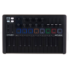 Controlador Arturia Minilab 3 Deep Black  Midi Usb 25 Teclas