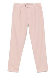 Myths Soft Cotton-Linen Trousers With Tapered Fit
