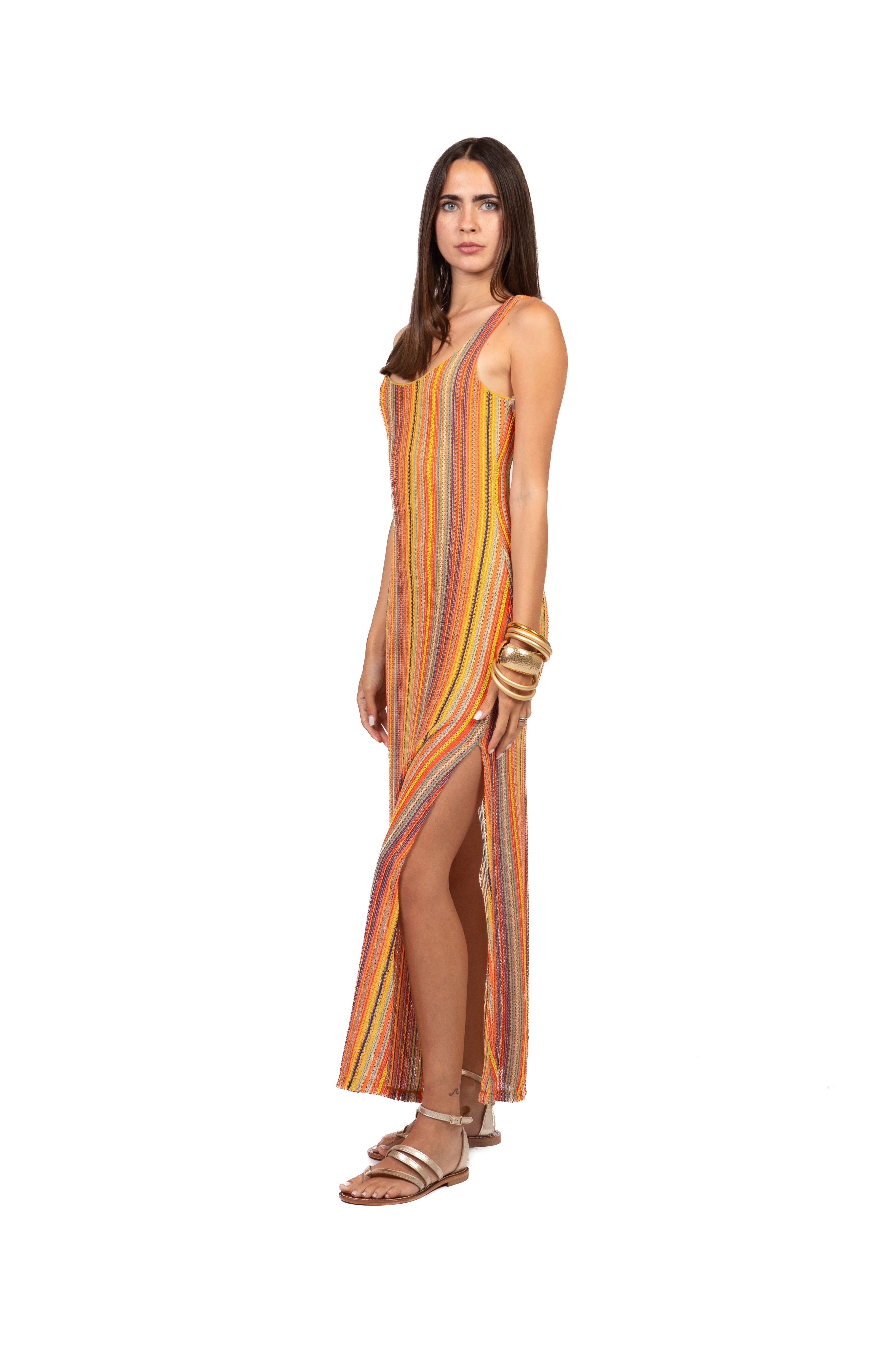 Have One - Abito lungo in filo multicolor Art. AMA-Q245