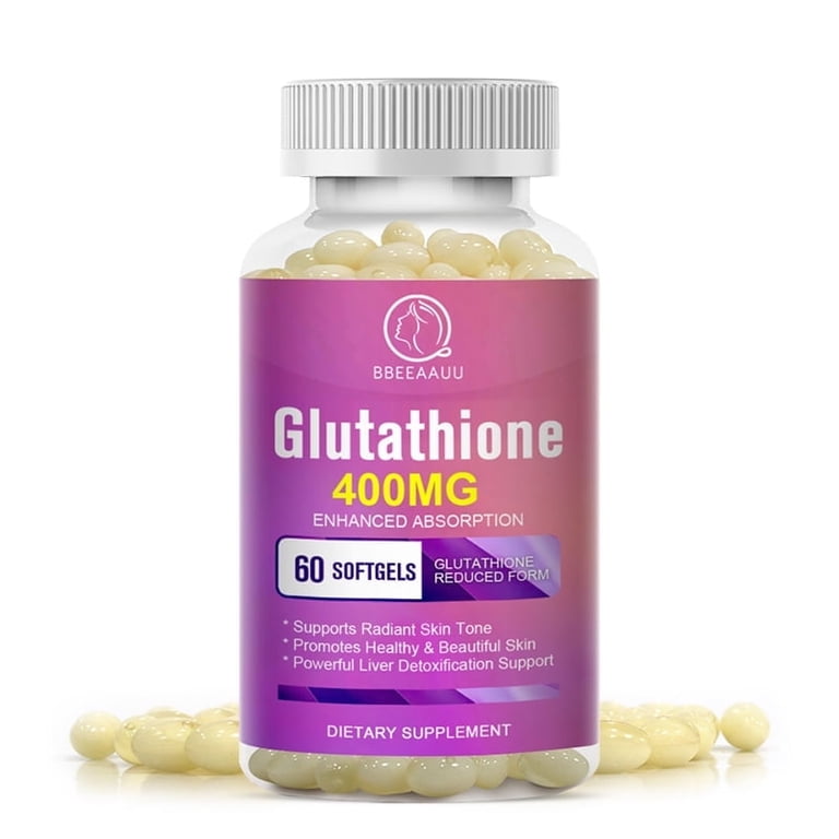 Glutathione Capsule 60 Pcs, Protect Liver Health & Skin Care Capsules（1 Pack）