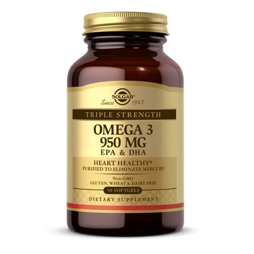 Solgar, Omega-3 Epa & Dha Triple Strength, 950 Mg, 50 softgels Solgar