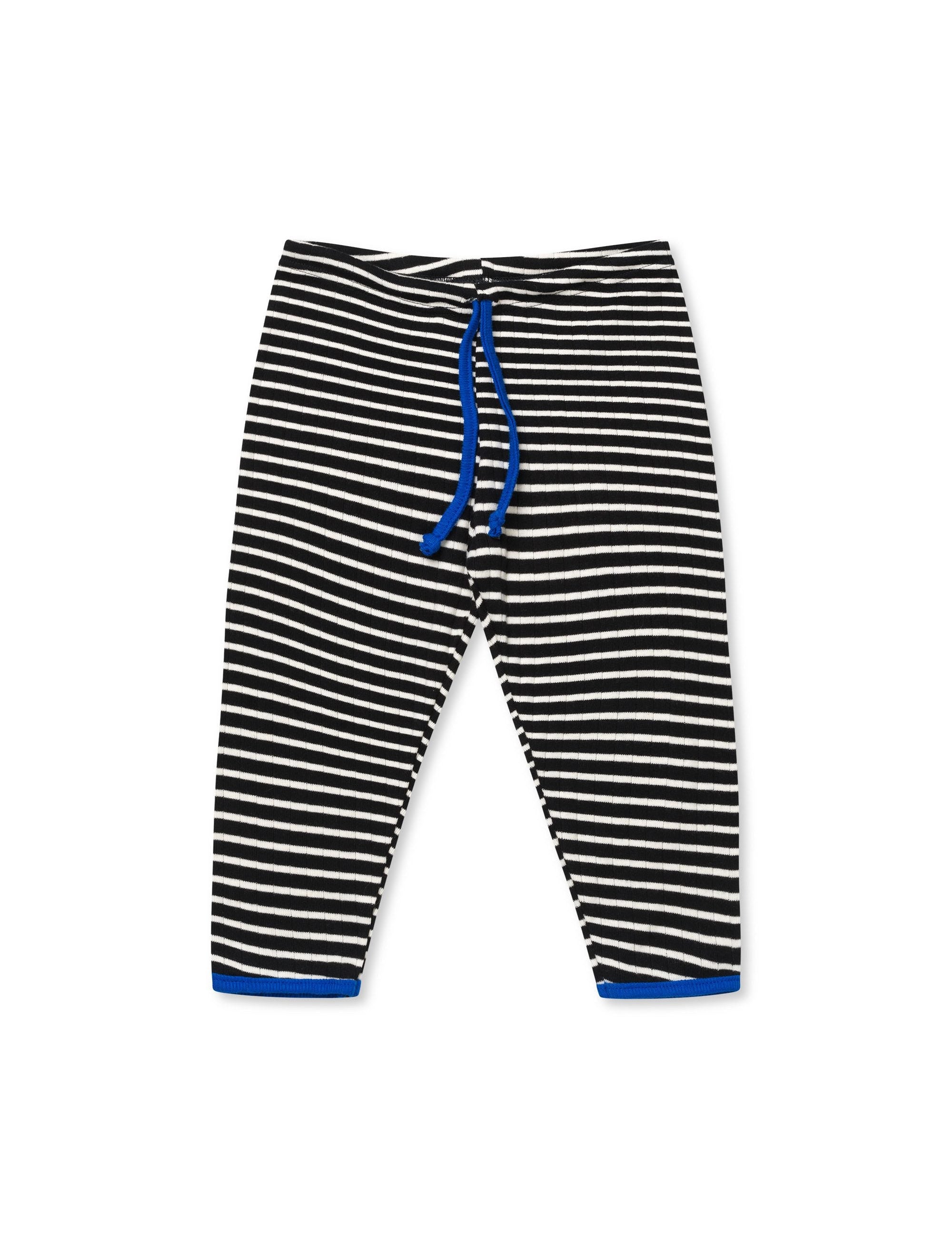 NPS Baby Pants To Tie NPS Stripes, Black/Ecru