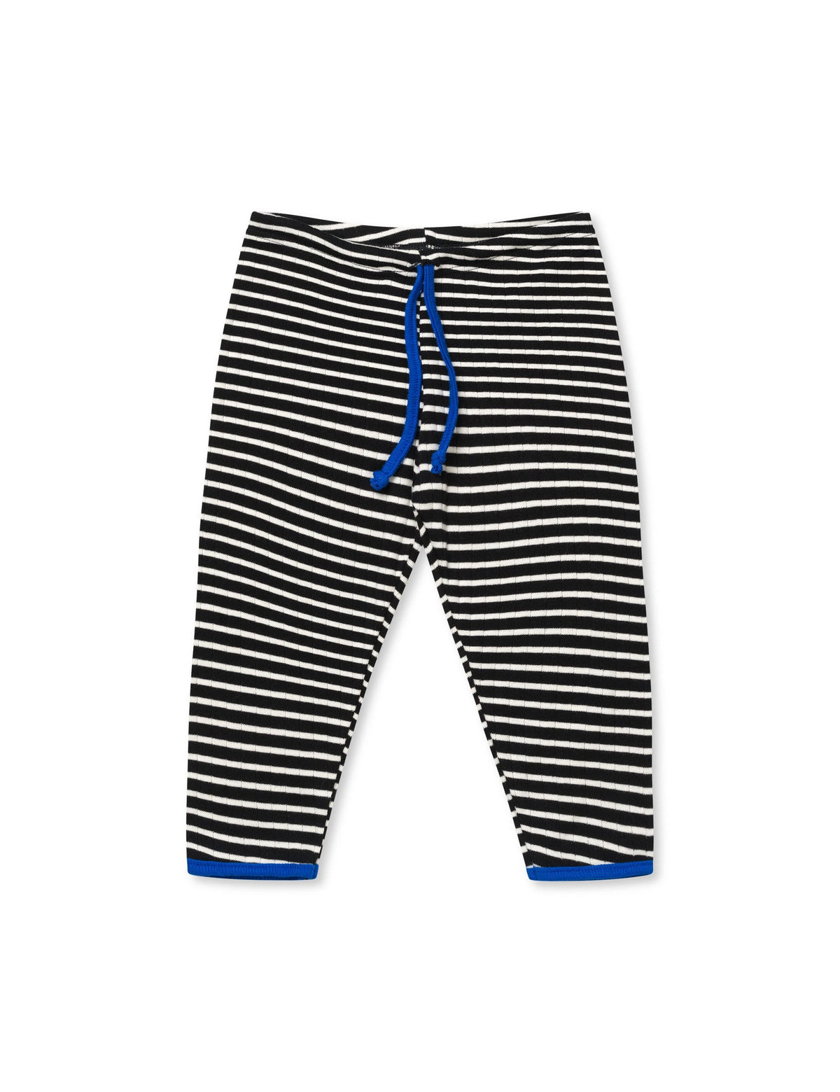 NPS Baby Pants To Tie NPS Stripes, Black/Ecru