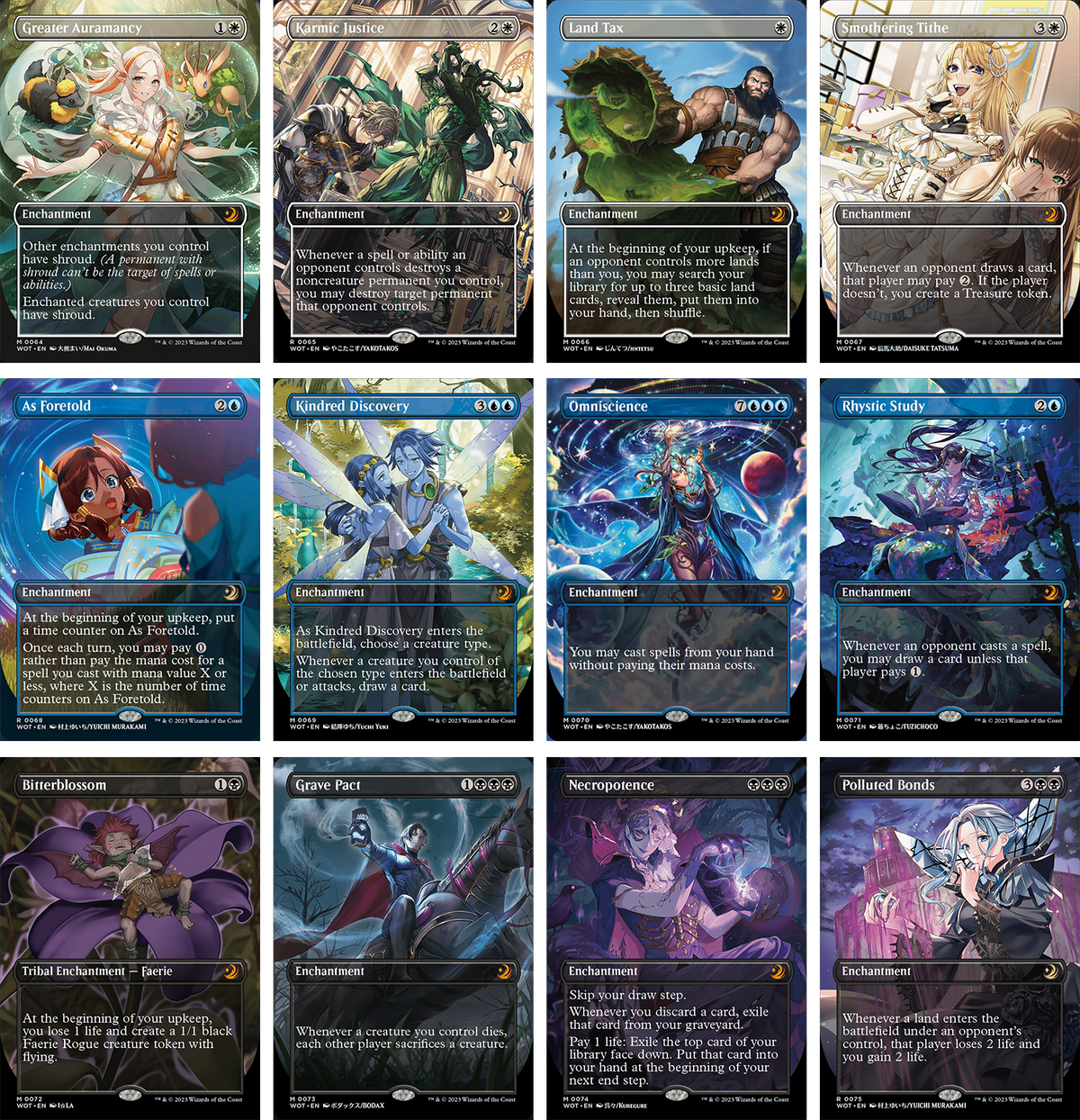 mtg wilds of eldraine card list All Wilds of Eldraine Anime Cards from Enchanting Tales