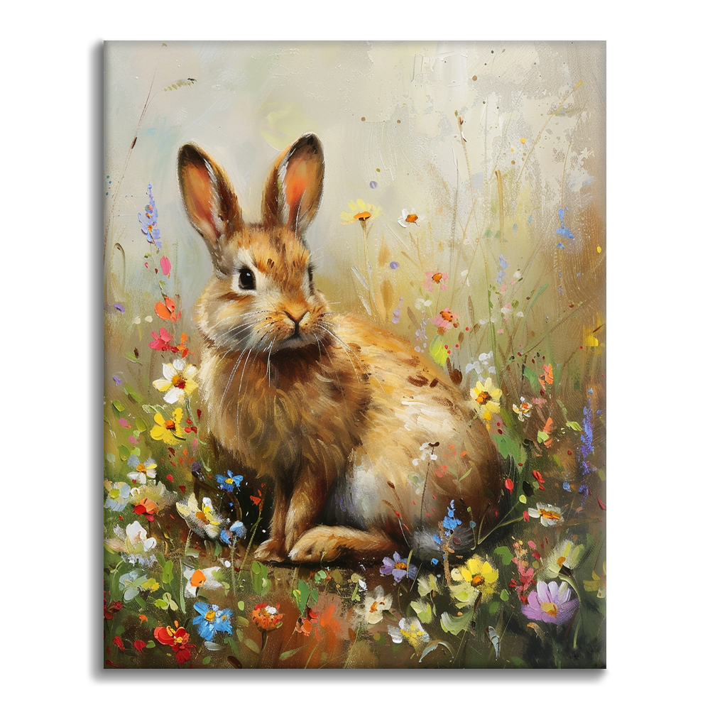 Zestaw Zając - Malowanie po numerach - Cheerful Painting