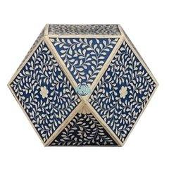 Handmade Bone Inlay End Table Furniture