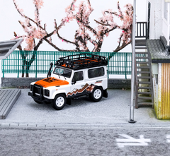 Master 1:64 White Defender 90 SUV Off Road Sports Model Diecast Metal Car New