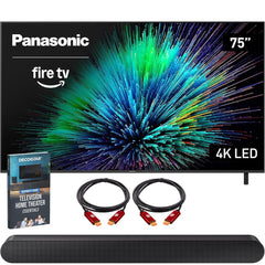 Panasonic W70 Series 75 inch LED 4K Ultra HD Smart Fire TV + Samsung Soundbar Bundle